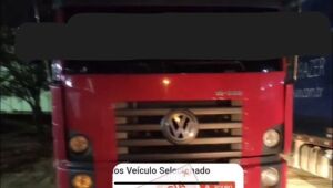 Caminhão roubado em Barra Velha é recuperado em Massaranduba