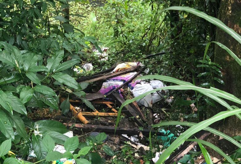  Descarte irregular de lixo é flagrado em matagal em Nereu Ramos  