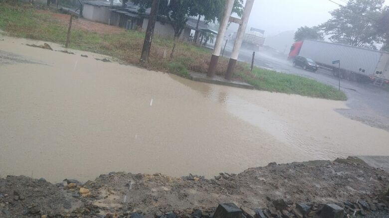Região em alerta por conta das chuvas  - Crédito: Divulgação Prefeitura de Guaramirim 