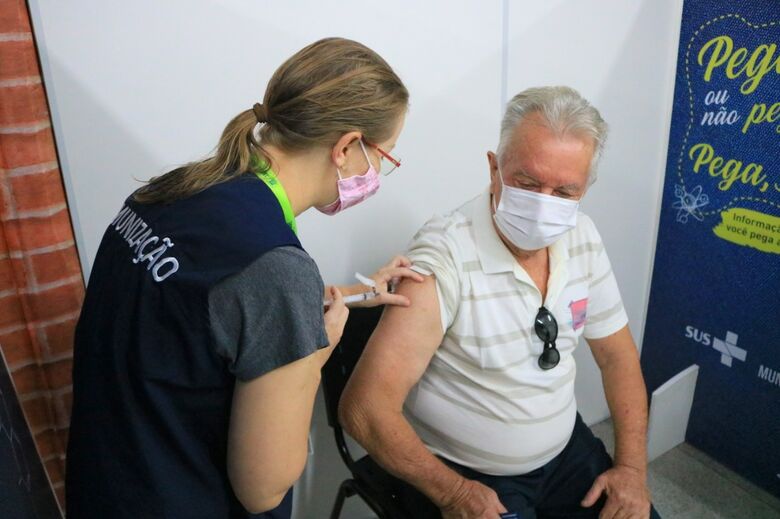Mais de 860 pessoas foram imunizadas contra a covid-19 no fim de semana em Jaraguá  - Crédito: Divulgação Prefeitura de Jaraguá 