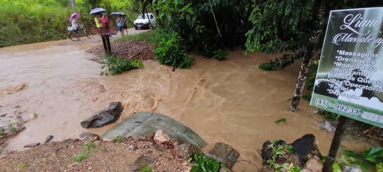Chuva provoca estragos em Jaraguá  - Crédito: Divulgação / Prefeitura de Jaraguá 