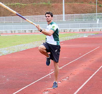 Atleta segue rotina diária de treino em busca do ranking olímpico - Crédito: Arquivo / Divulgação 