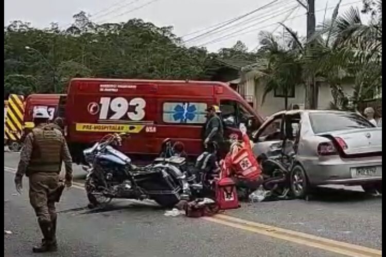 Acidente deixa um morto e dois feridos na Rodovia do Arroz  - Crédito: Divulgação 