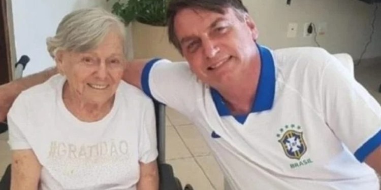 Mãe de presidente Bolsonaro morre aos 94 anos - Crédito: Reprodução/G1.