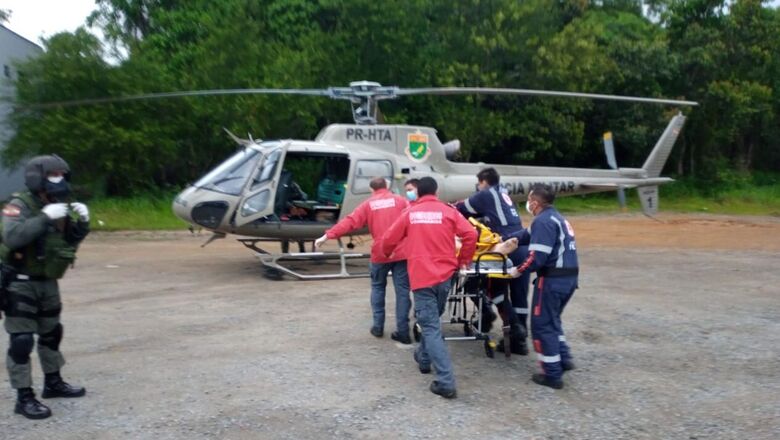 Adolescente sofre parada cardiorrespiratória após choque elétrico em Guaramirim  - Crédito: Divulgação BAPM