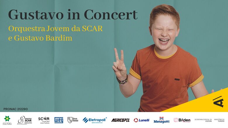 Shows da Turnê de Gustavo Bardim com Orquestra Jovem da SCAR iniciam nesta sexta-feira (19) - Crédito: Divulgação 