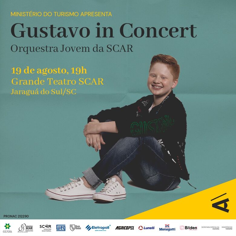 Gustavo Bardim realiza turnê com Orquestra Jovem da SCAR - Crédito: Divulgação 