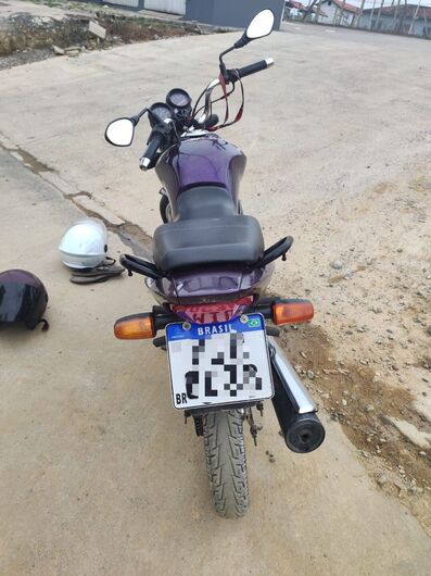 Moto com placa adulterada é apreendida em Guaramirim - Crédito: Diário da Jaraguá